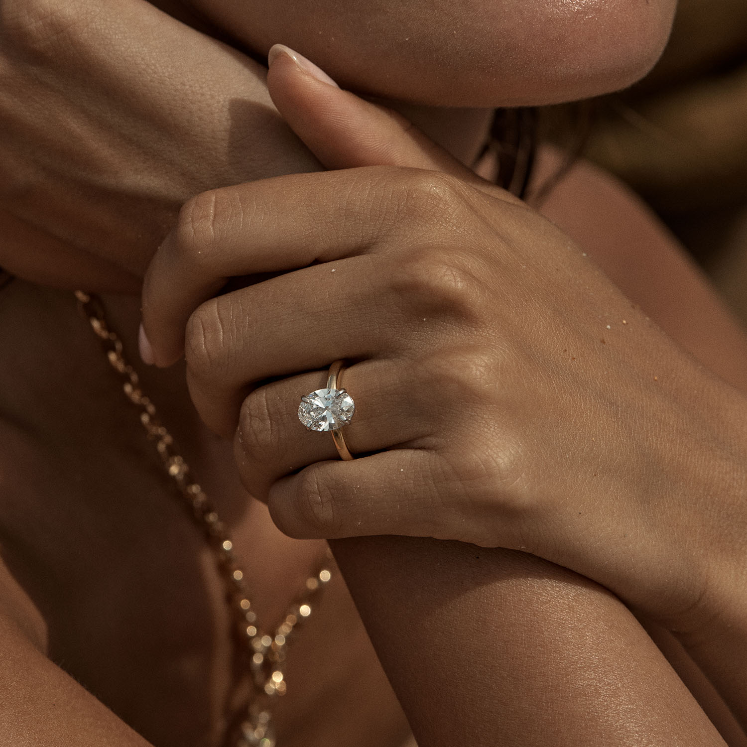 Oval Solitare Engagement Ring