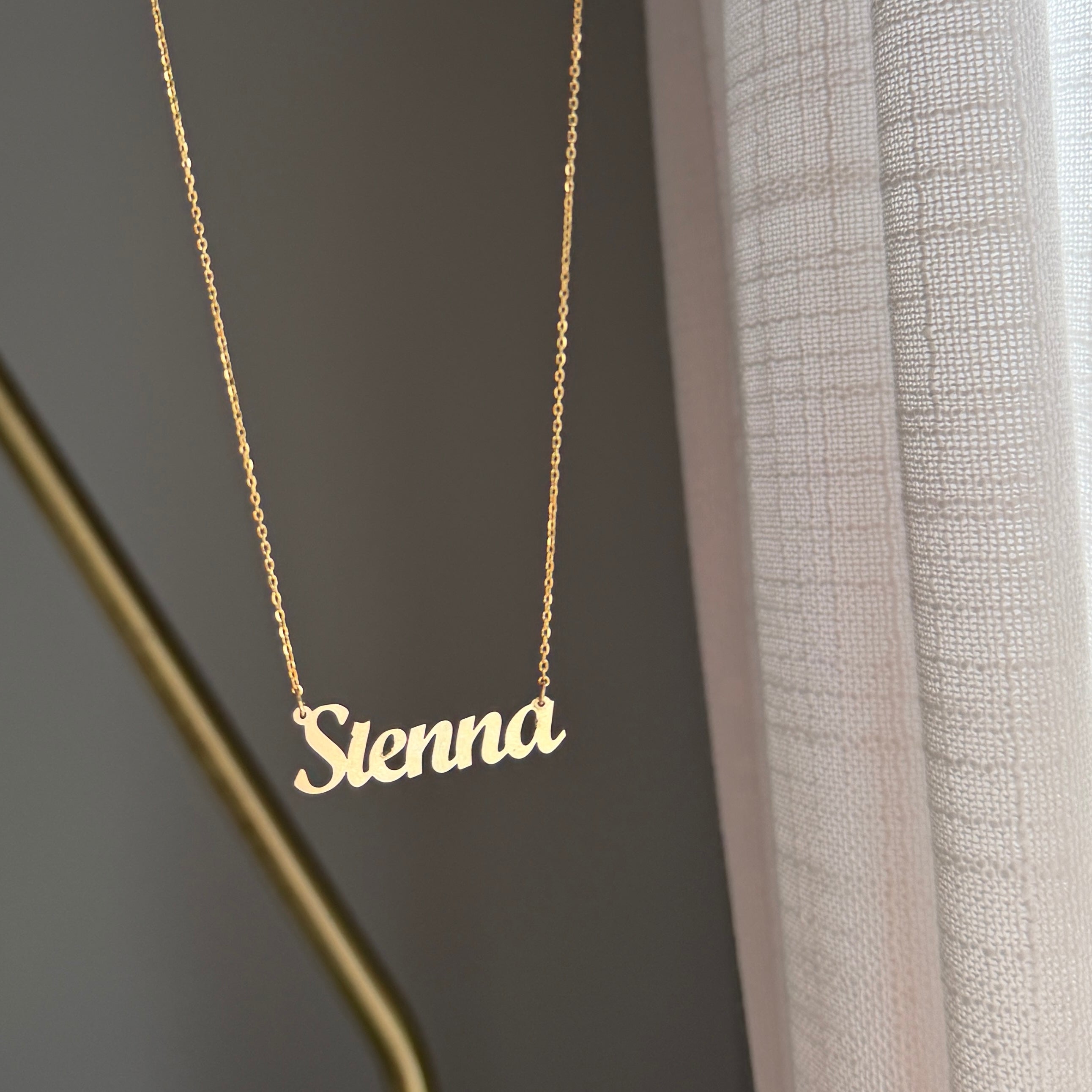 Personalised Name Necklace - solid gold