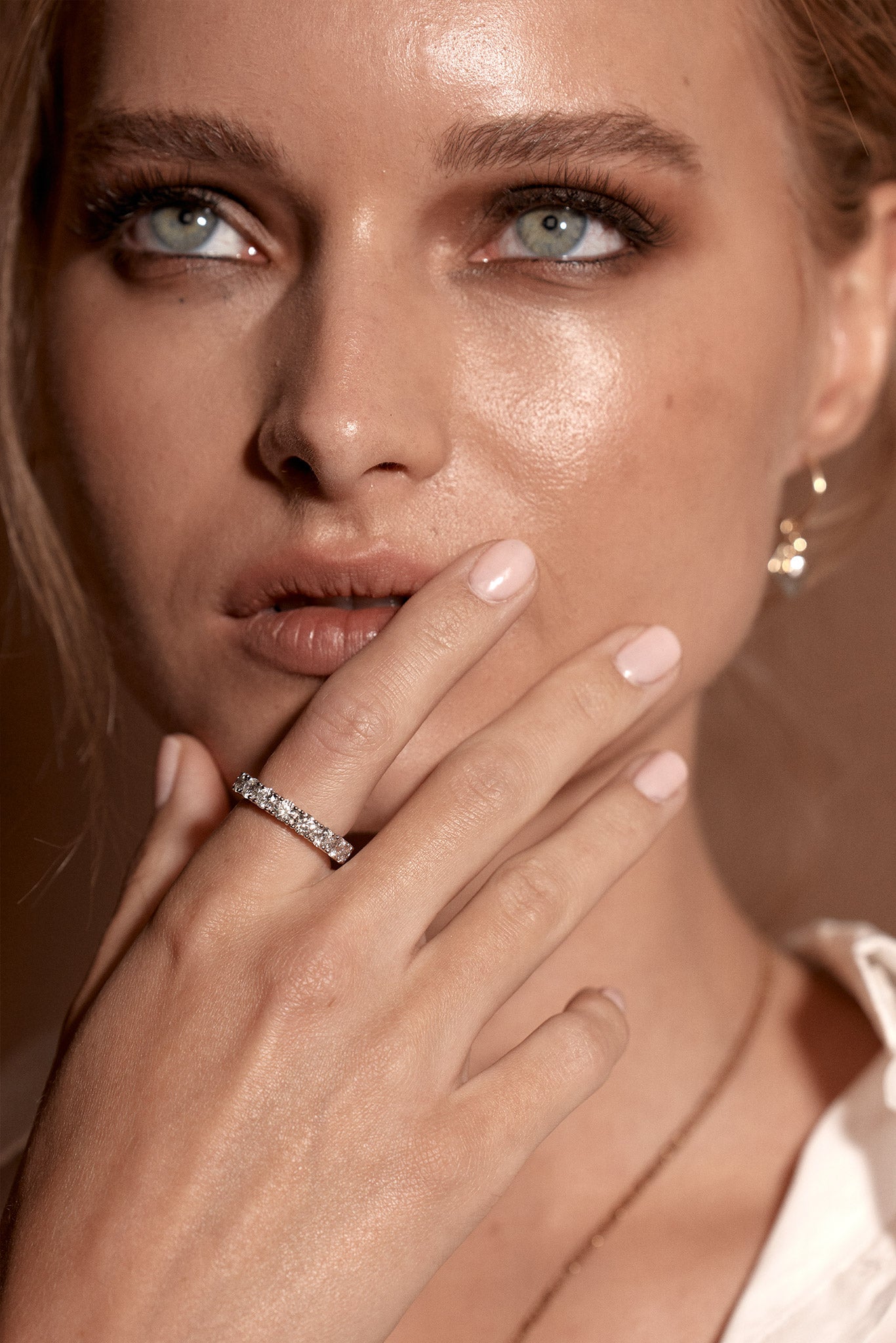 3.8ct Round Cut Diamond Eternity Ring