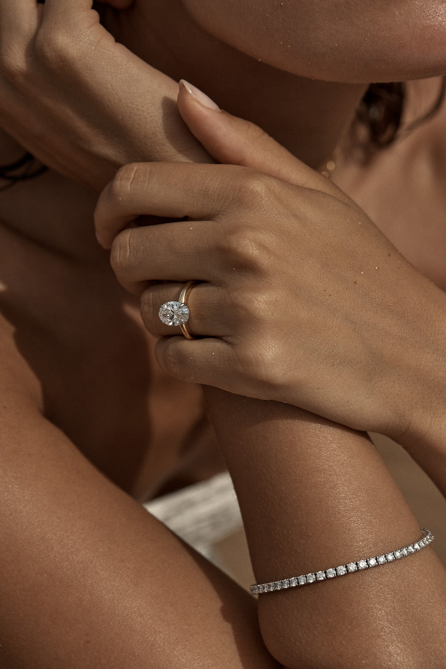 18k white gold diamond tennis bracelet with 5ct natural diamonds, luxury fine jewelry by Astrid Montague Australia