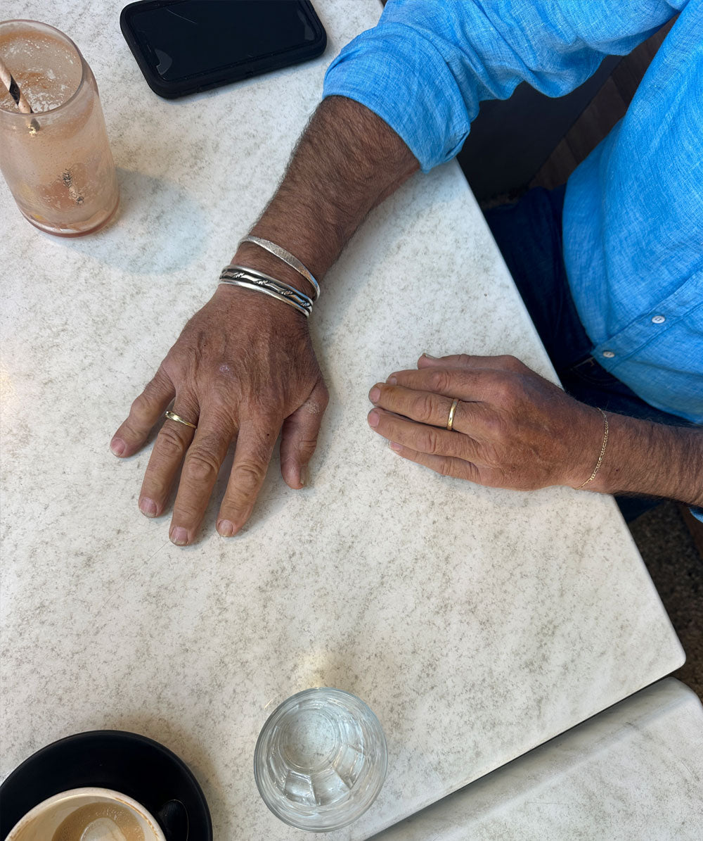 My Dads Cuff - Solid Gold Cuff
