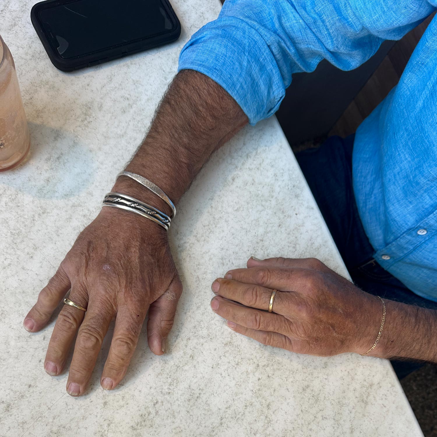 My Dads Cuff - Solid Gold Cuff