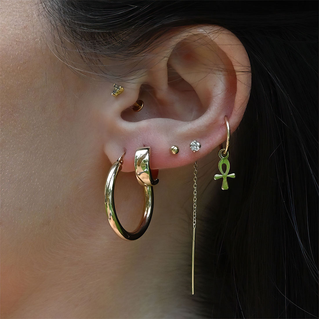 Ankh Hoops