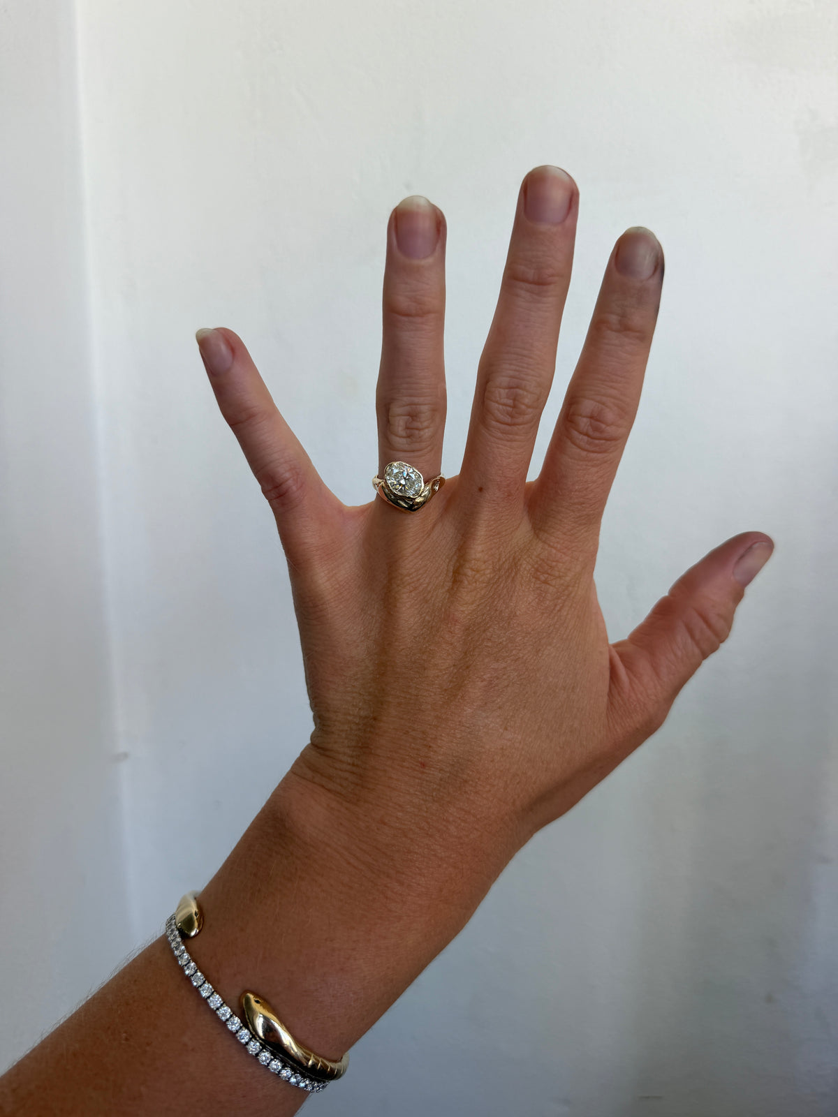 Oyster Heirloom Ring - 1.5ct Oval Diamond