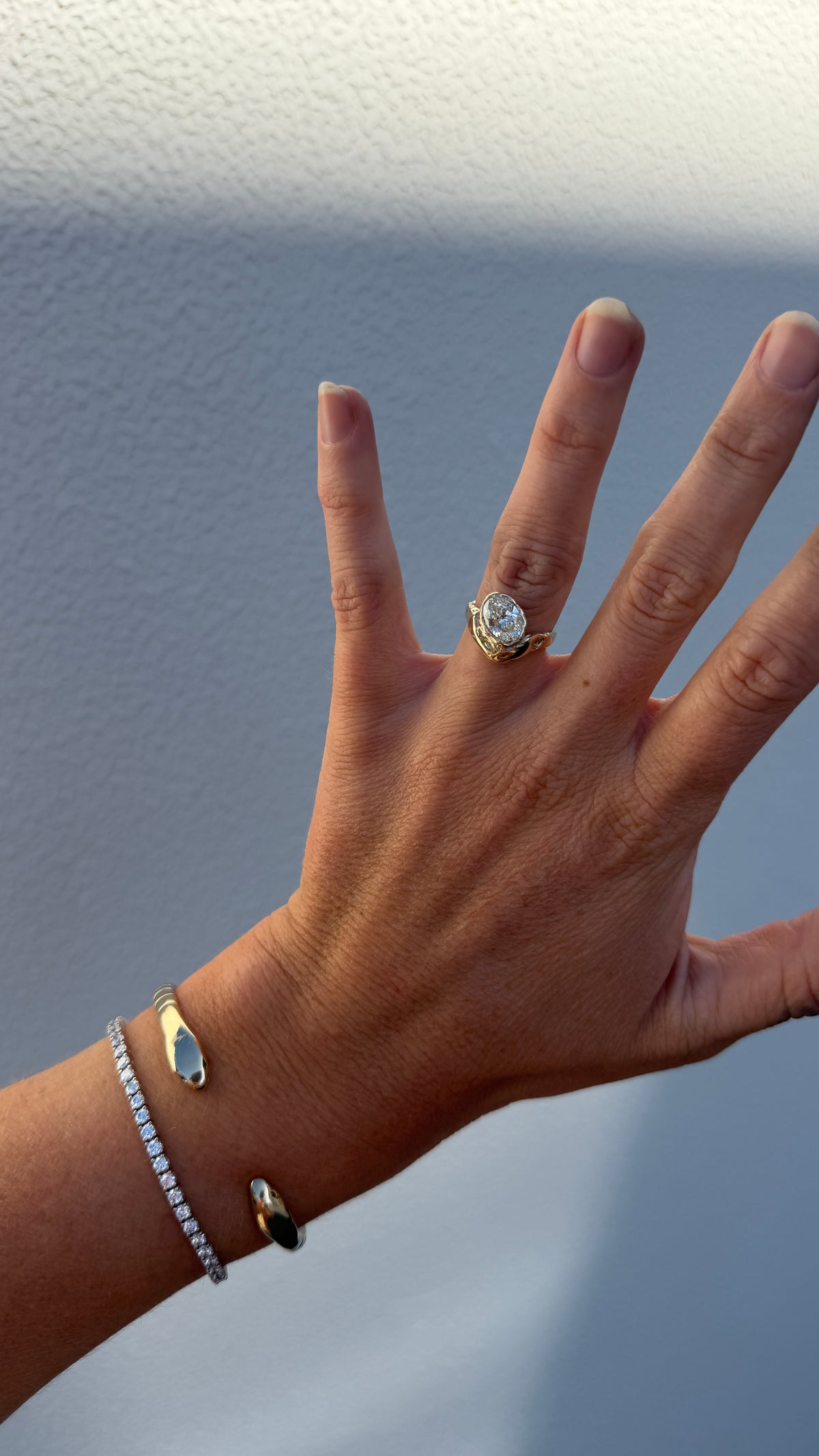 Oyster Heirloom Ring - 1.5ct Oval Diamond