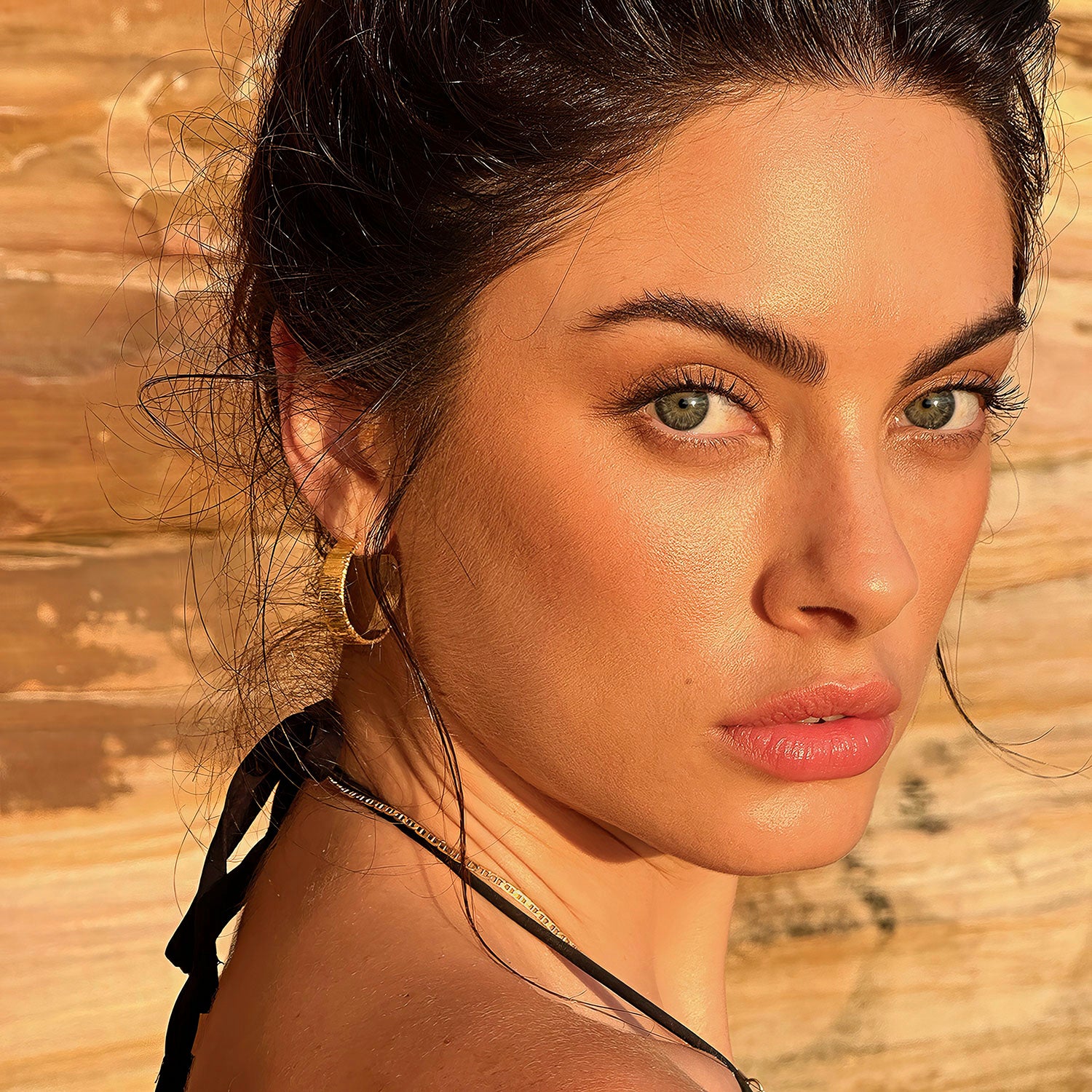 30mm Papyrus Hoop Earrings