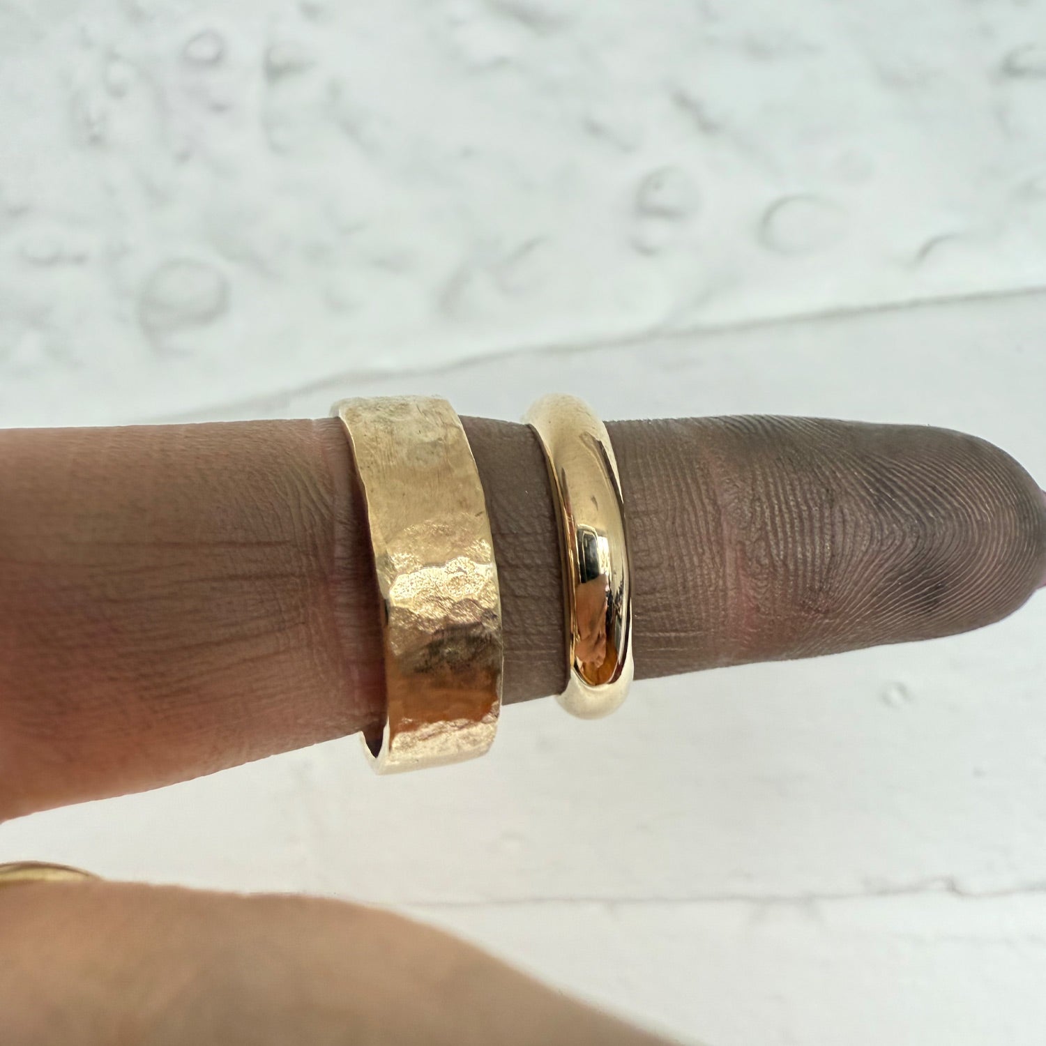 Textured Gold Wedding Band