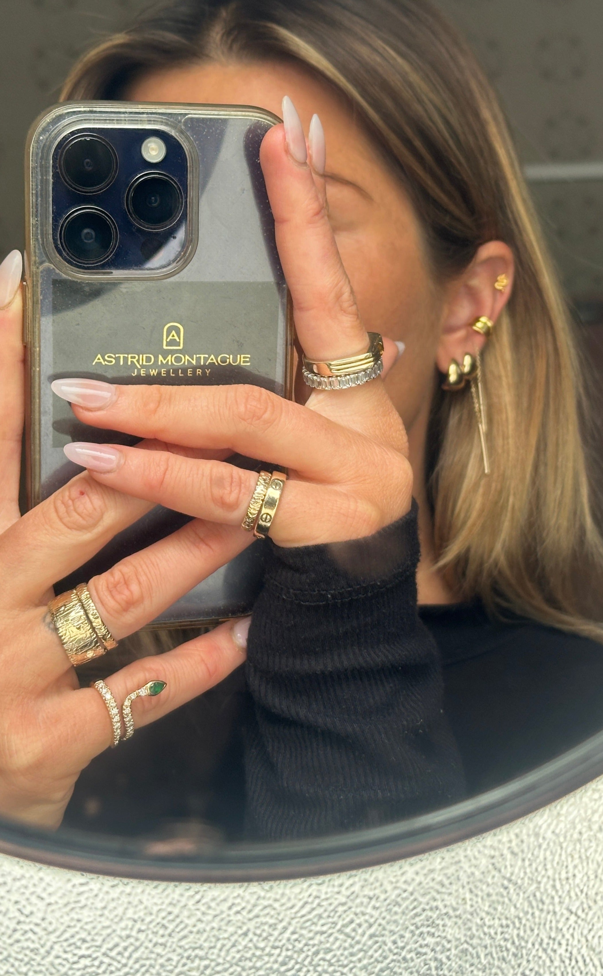 Emerald Snake Ring with Pavé Diamonds