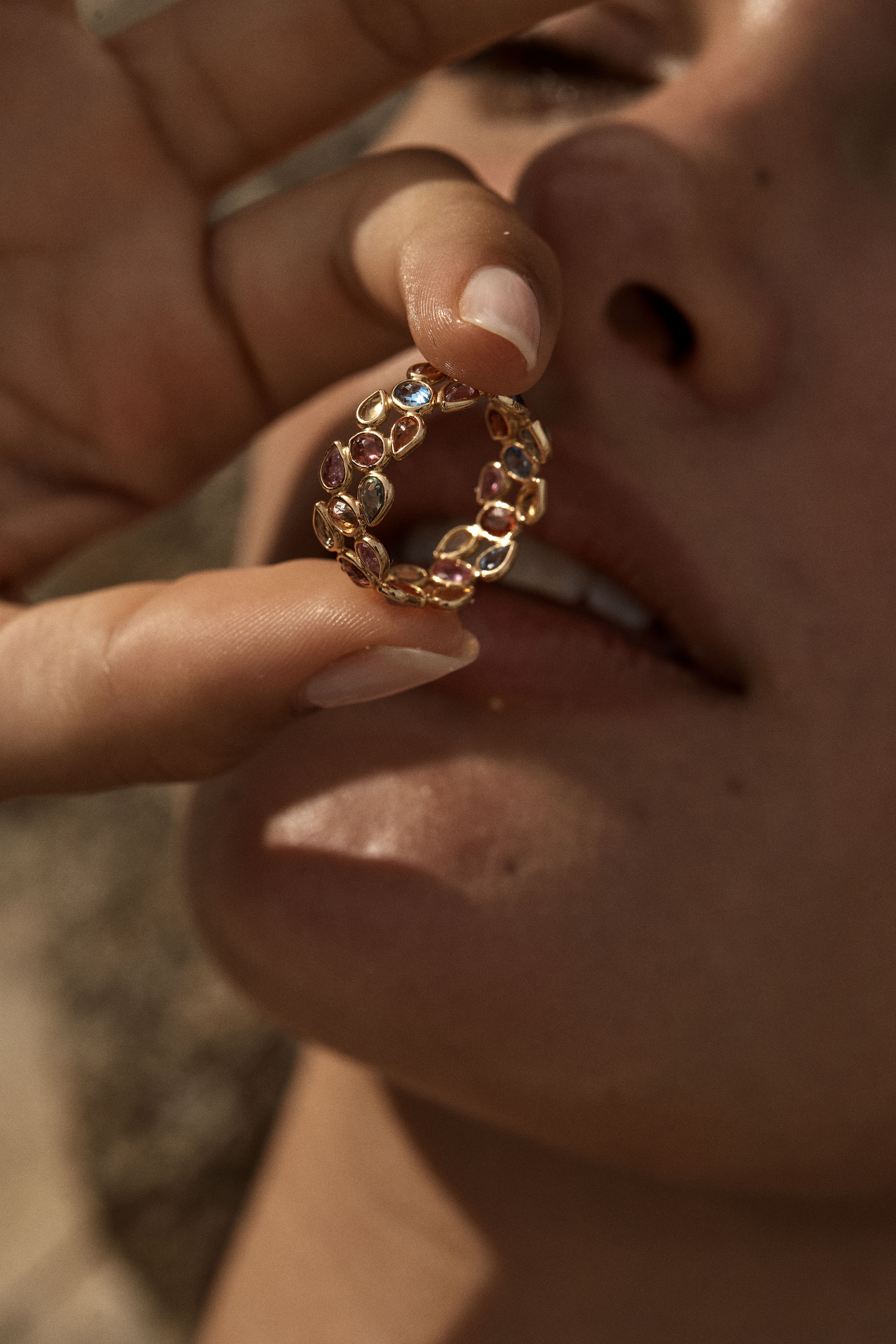 Multi-Colour Sapphire Ring 18K Gold | The Kaleidoscope