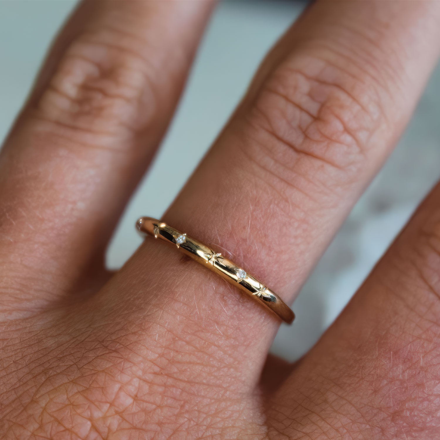 A Diamond Starry Ring