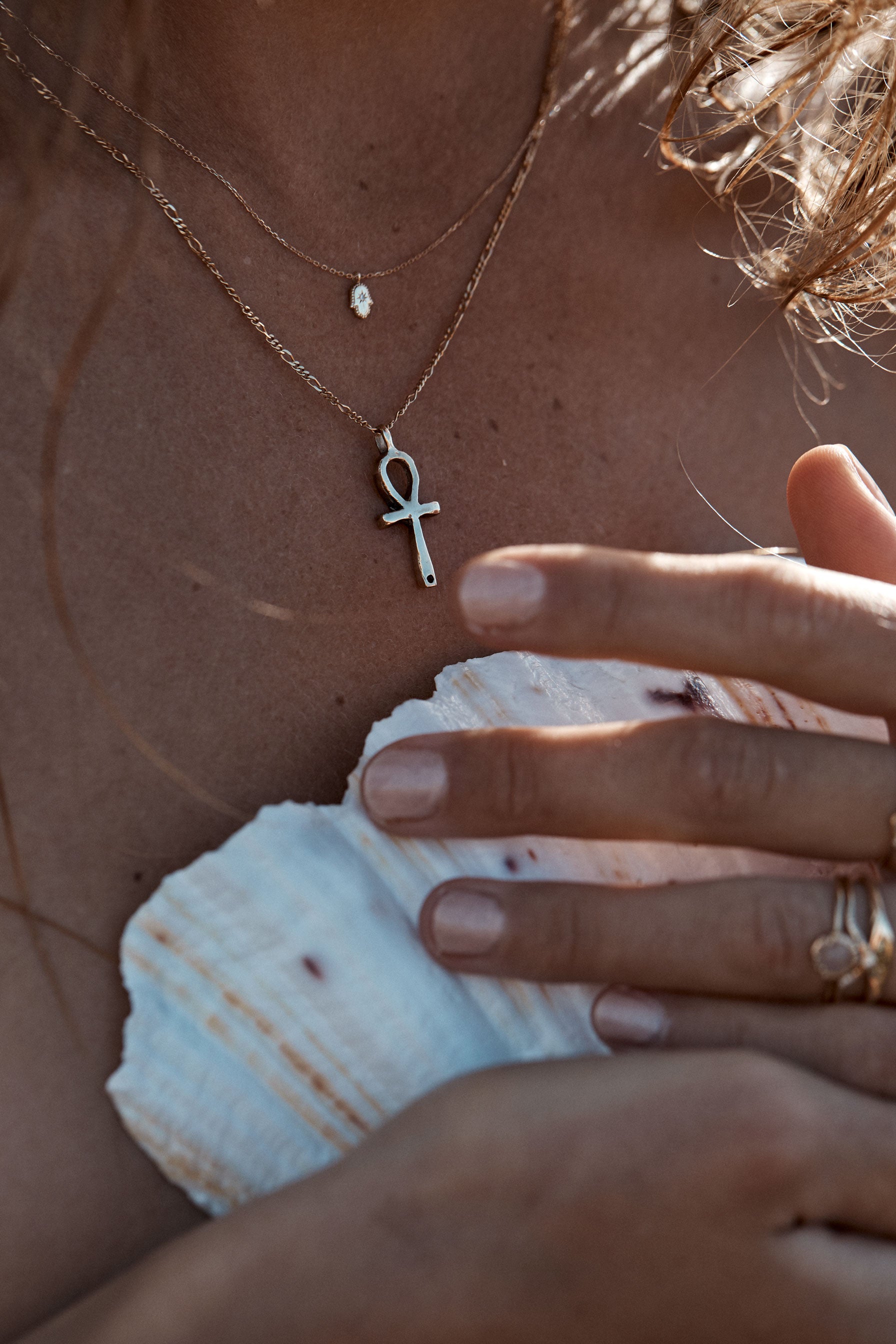Ankh & Stone Necklace