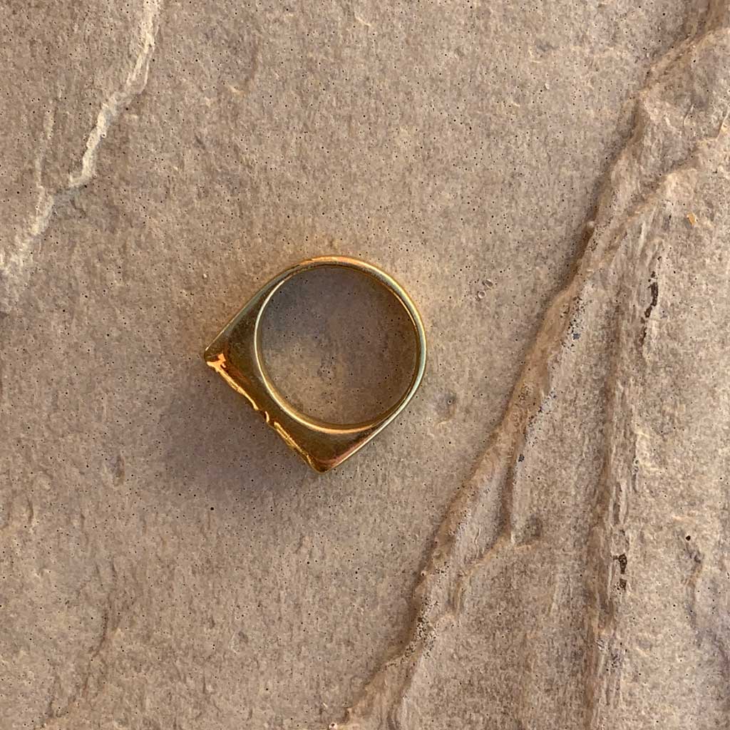 Cairo Brick Signet Ring