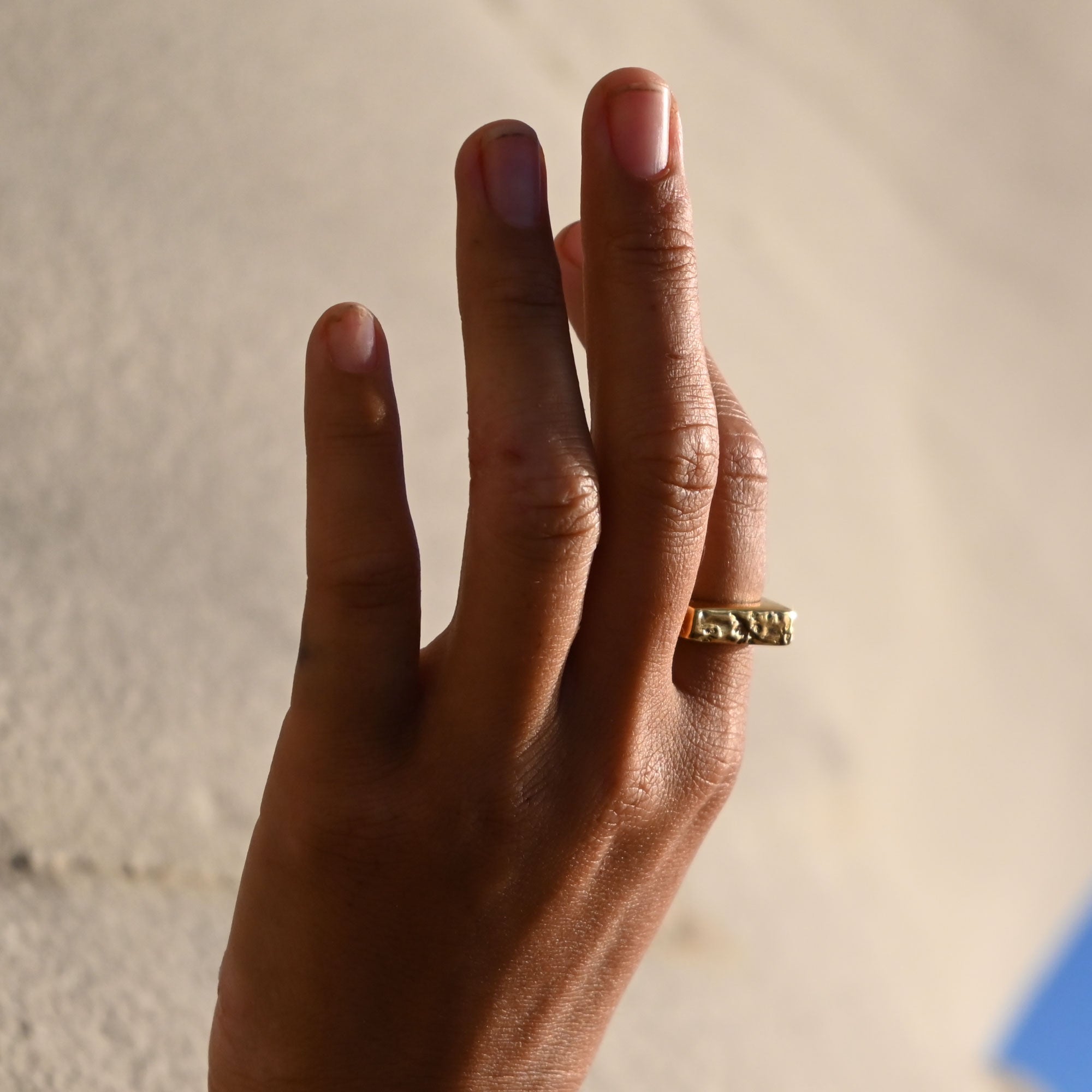 Cairo Brick Signet Ring