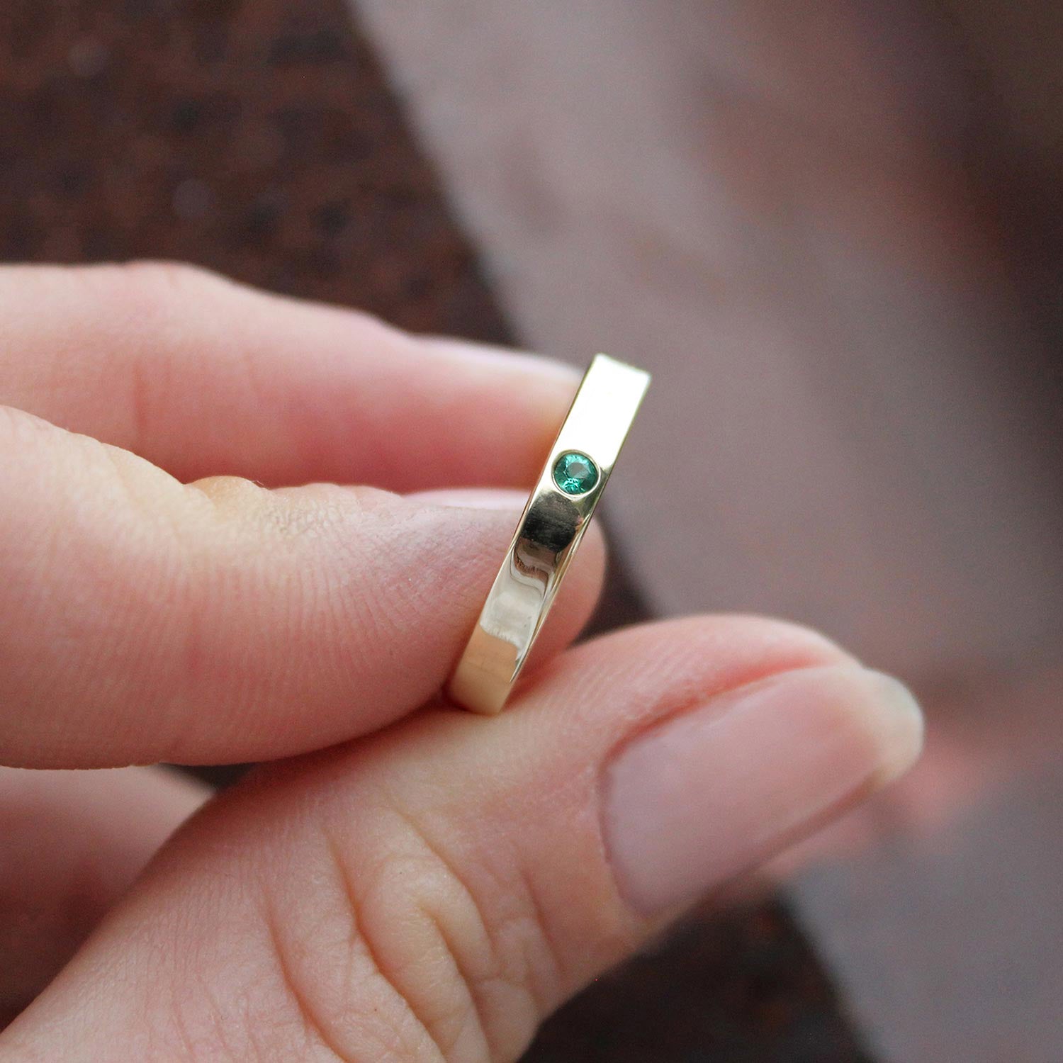 The Emerald Retrograde Ring