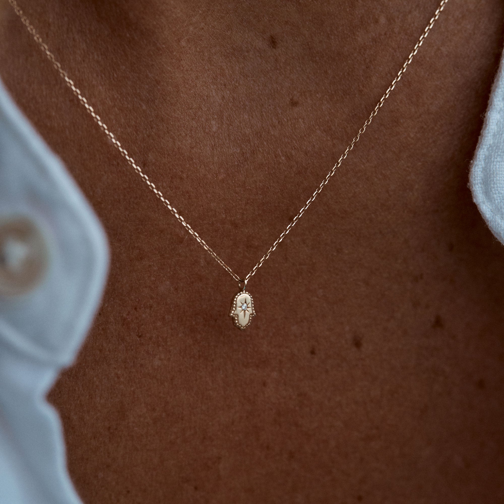 Petite Hamsa Necklace