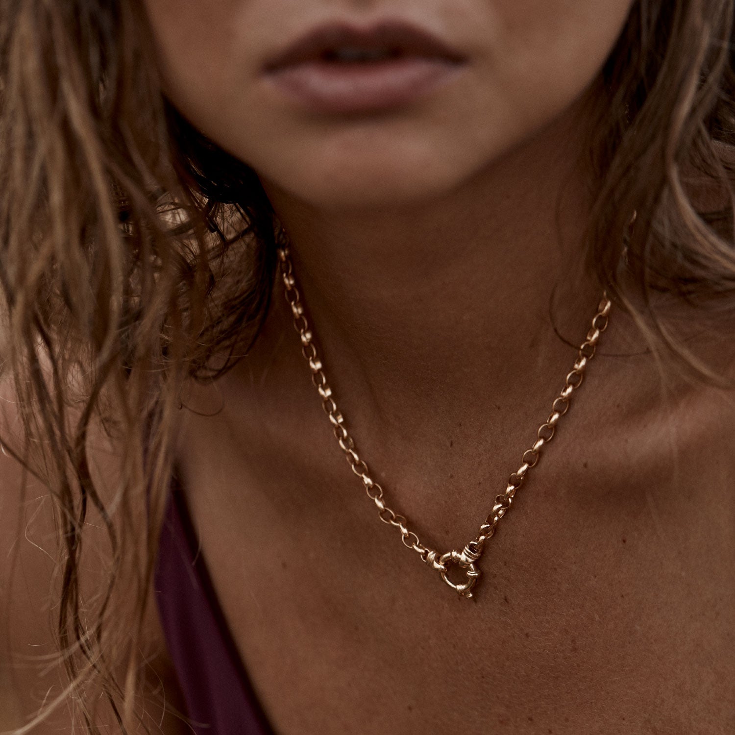 Gold Heirloom Belcher Necklace