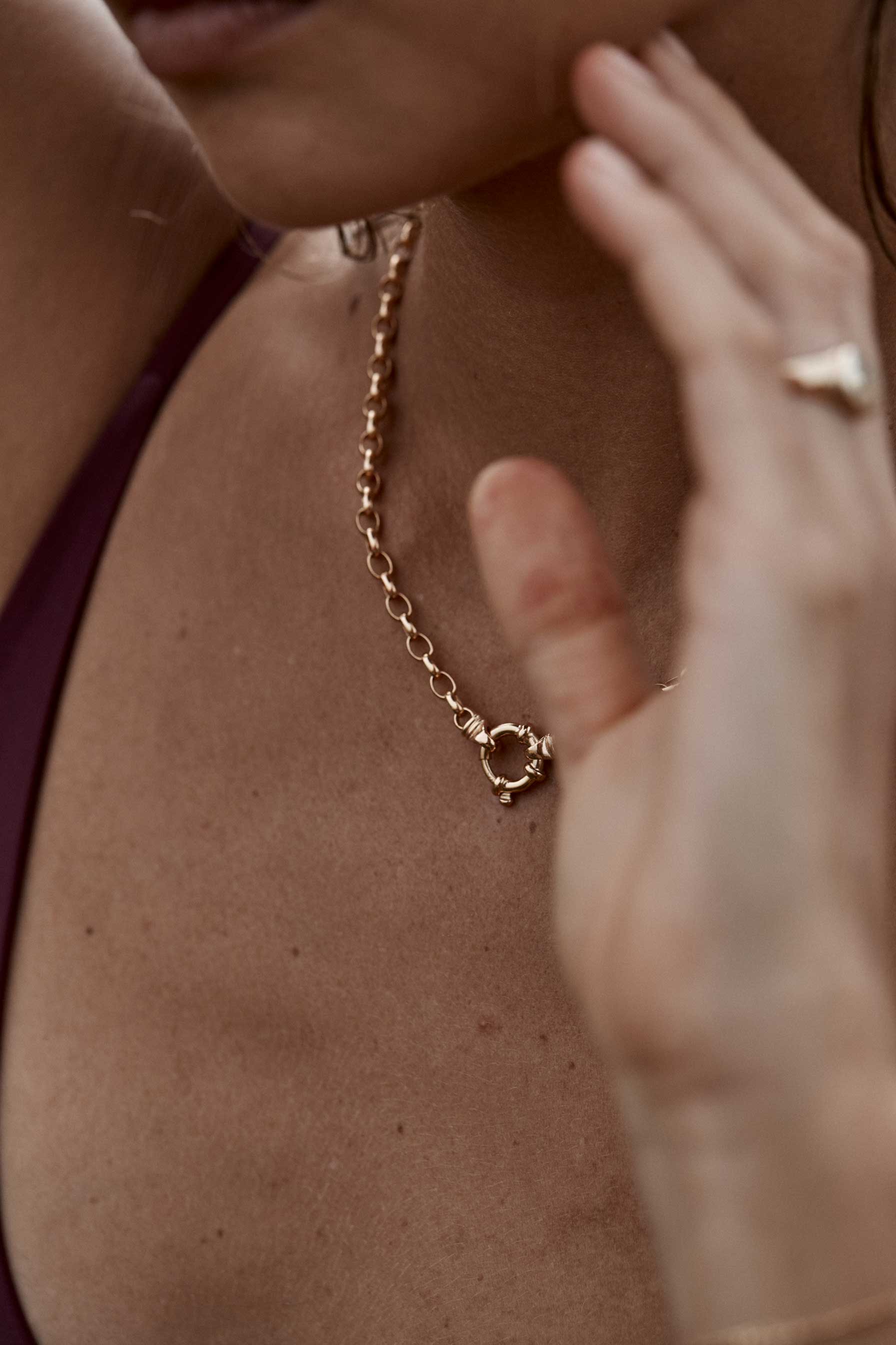 Gold Heirloom Belcher Necklace