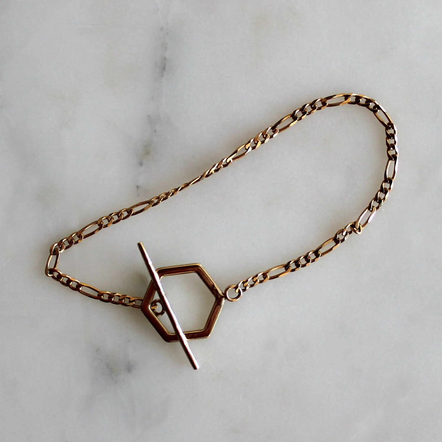 Hexagon Toggle Bracelet