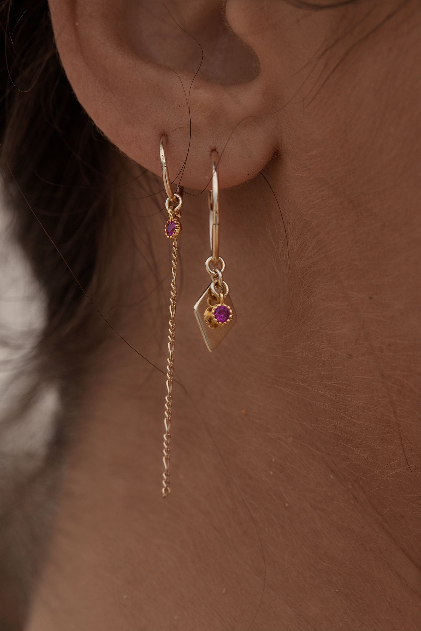 Ruby-Hoop-Earings-Ruby-Gold-Figaro-Hoops