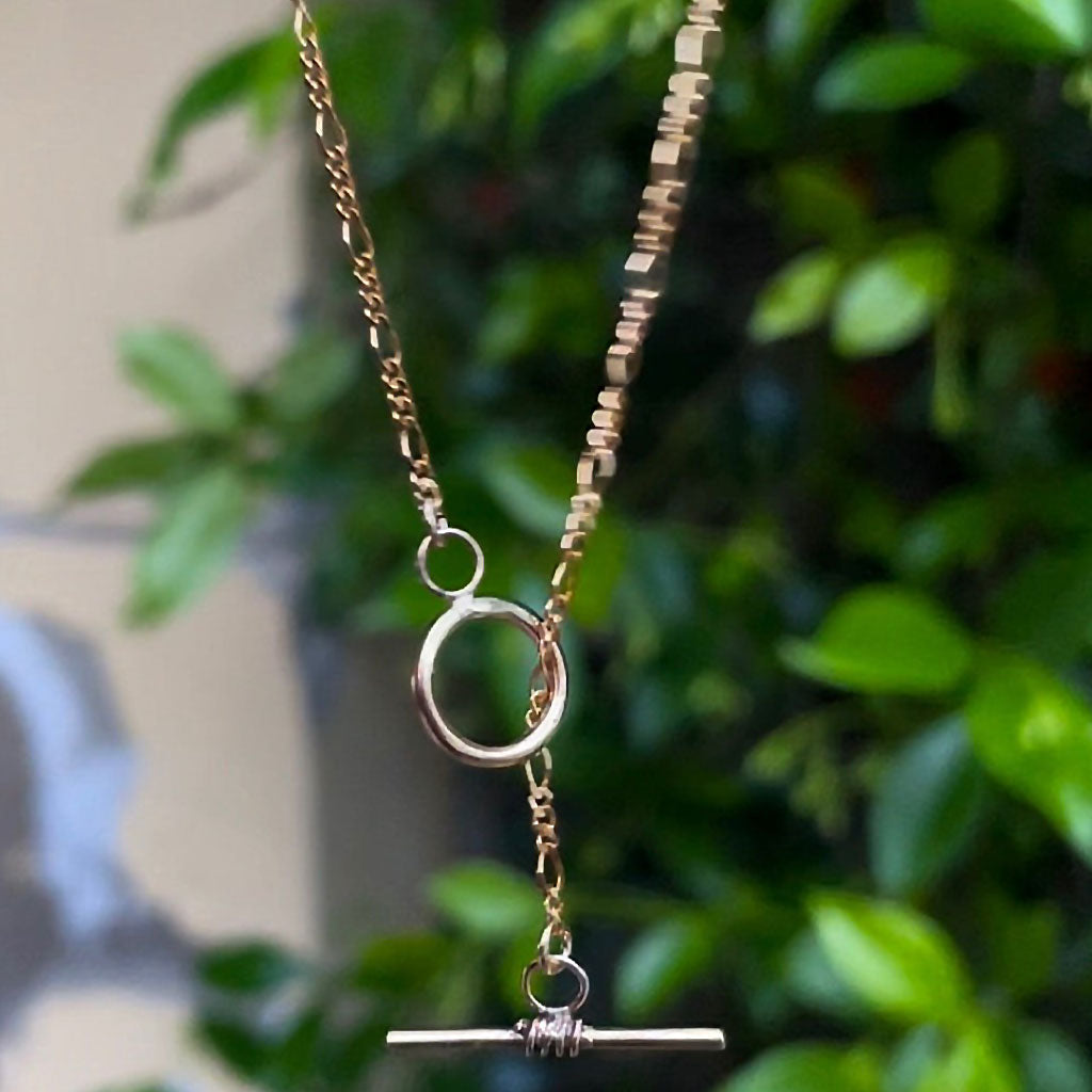 Vintage T Bar Necklace 45cm