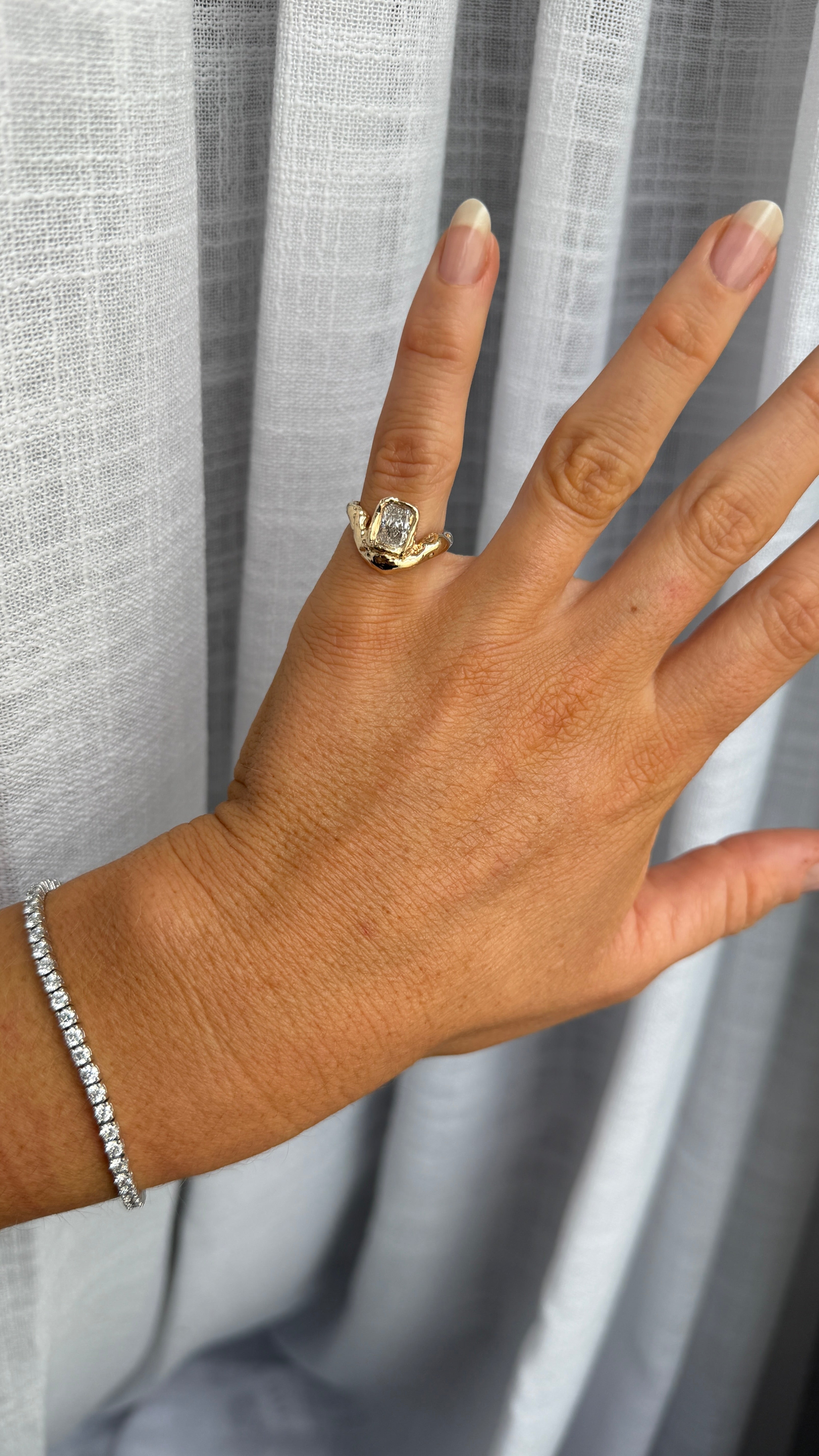Bespoke Radiant Diamond Ring