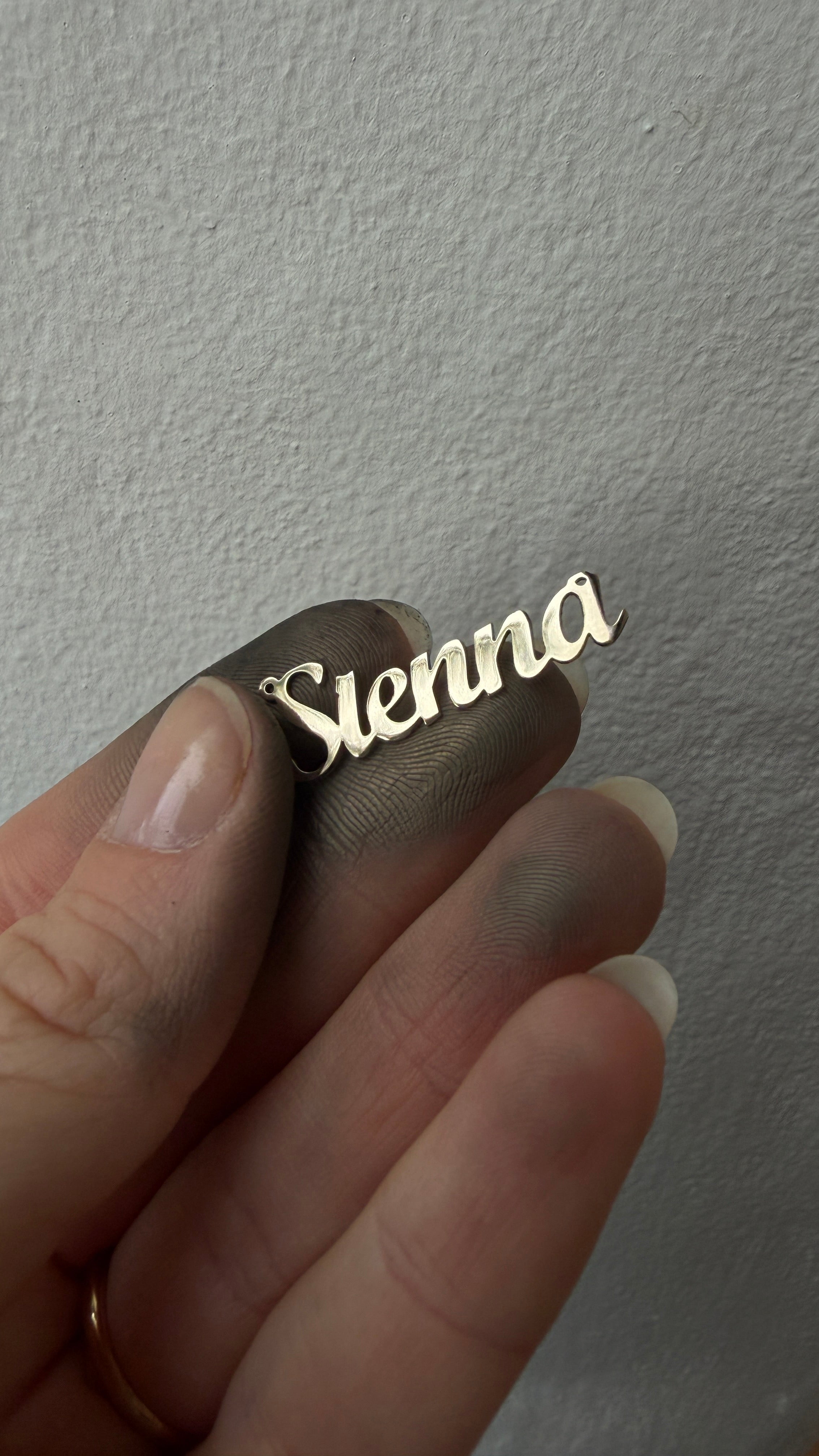Personalised Name Necklace - solid gold