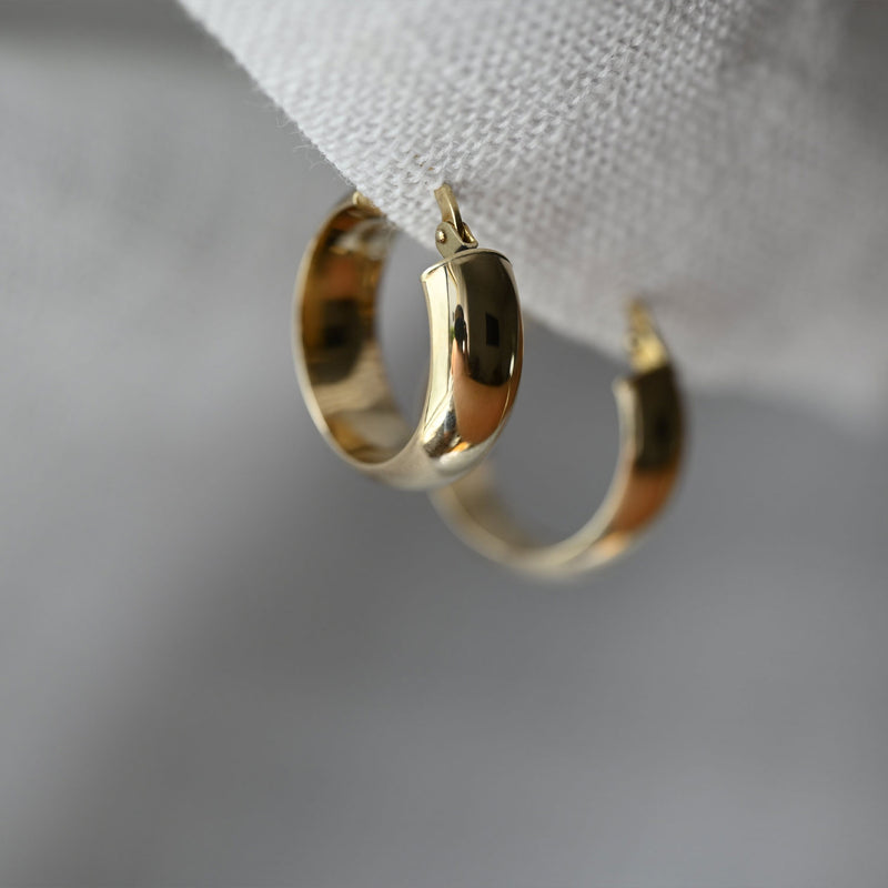 Chunky 9ct Gold Hoops