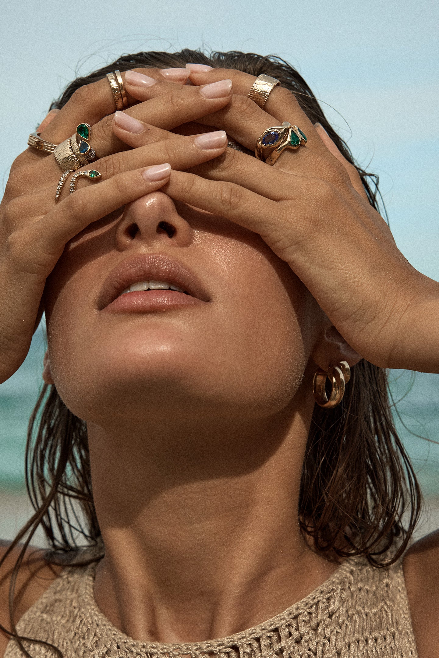 Chunky 9ct Yellow Gold Hoops