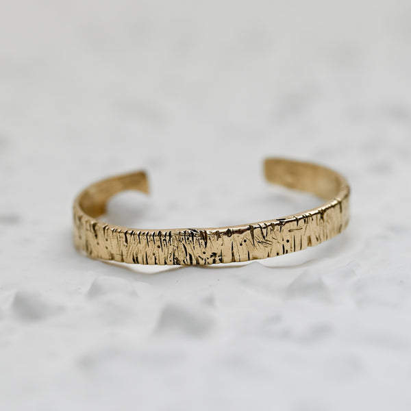 Papyrus Solid Gold Cuff