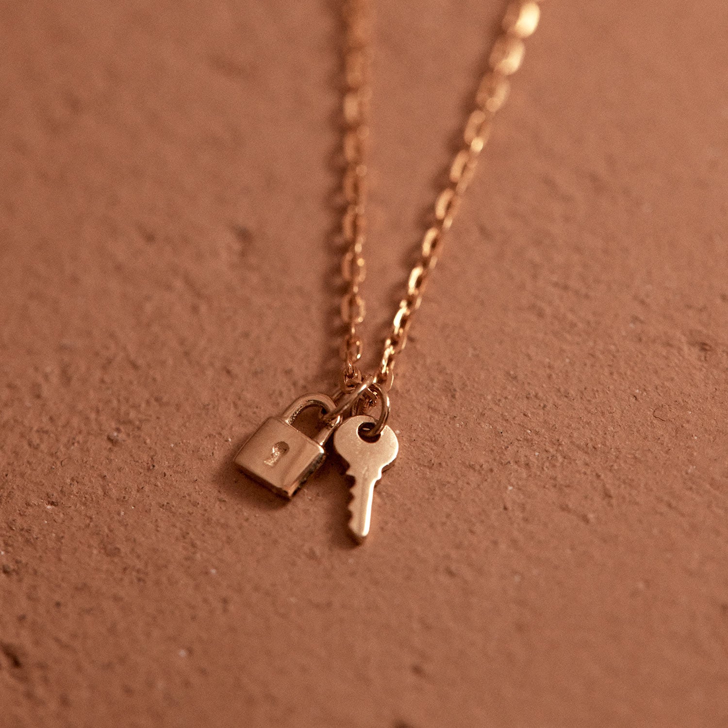 Petite Lock and Key Necklace