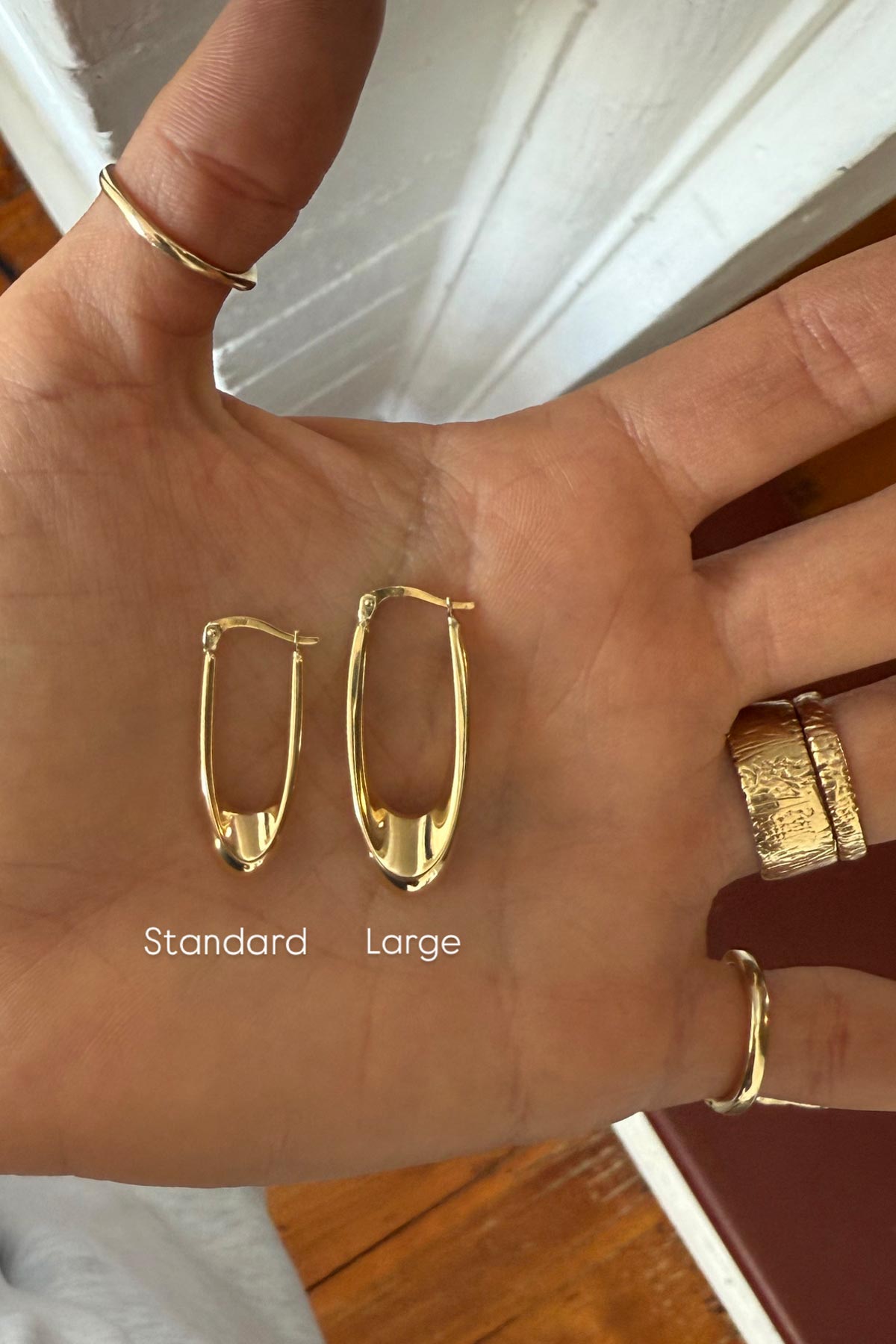 XL Edition - 9ct Gold Cleopatra Hoops