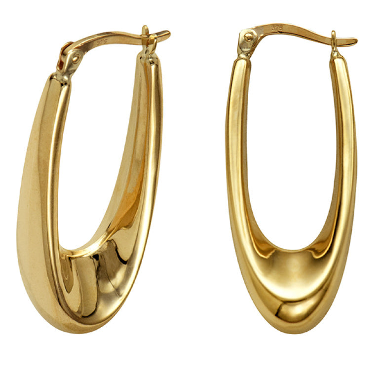 XL Edition - 9ct Gold Cleopatra Hoops