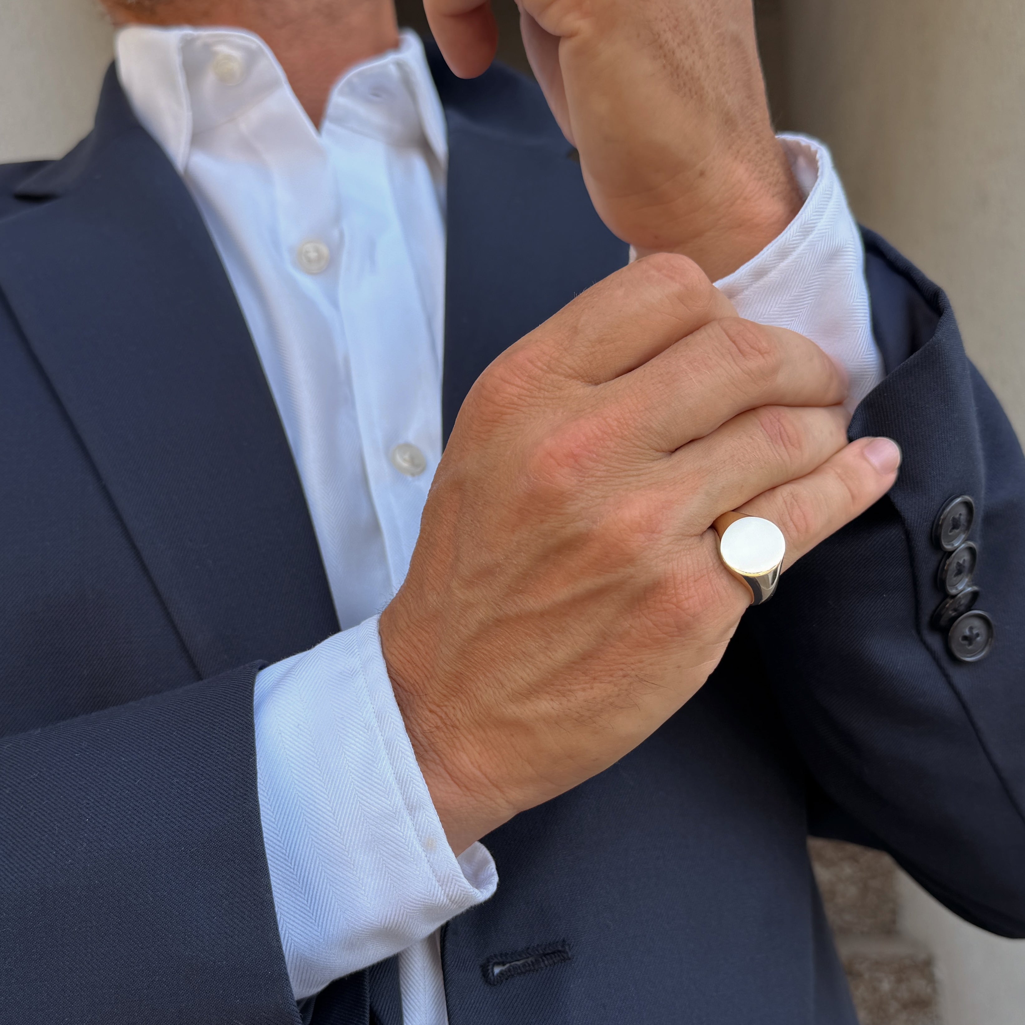 Solid Gold Classic Oval Signet Ring