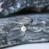 The Small Pearl Hoops