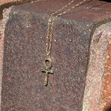 Ankh-and-Ruby-Stone-Gold-Necklace