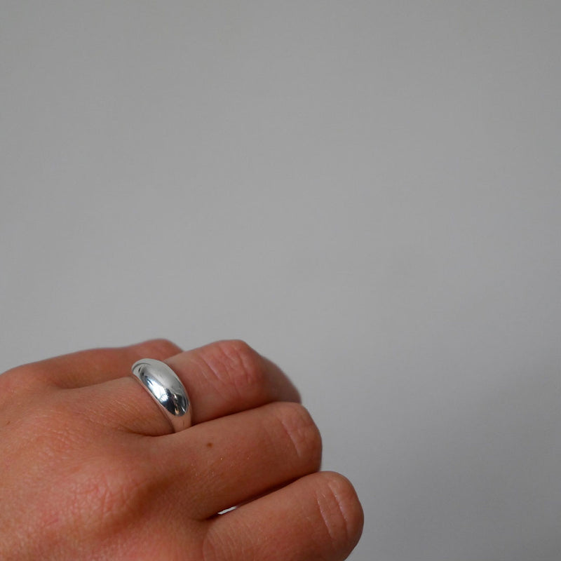 Curve Dome Ring Silver