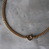 Gold Heirloom Curbed Necklace