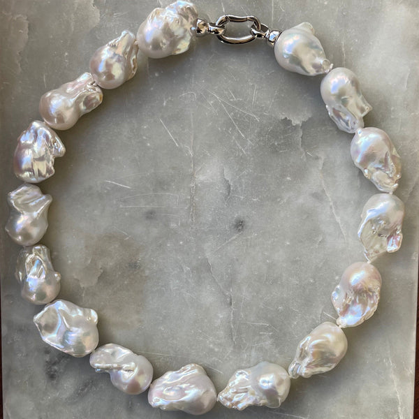 Mother Of Pearl Choker Necklace