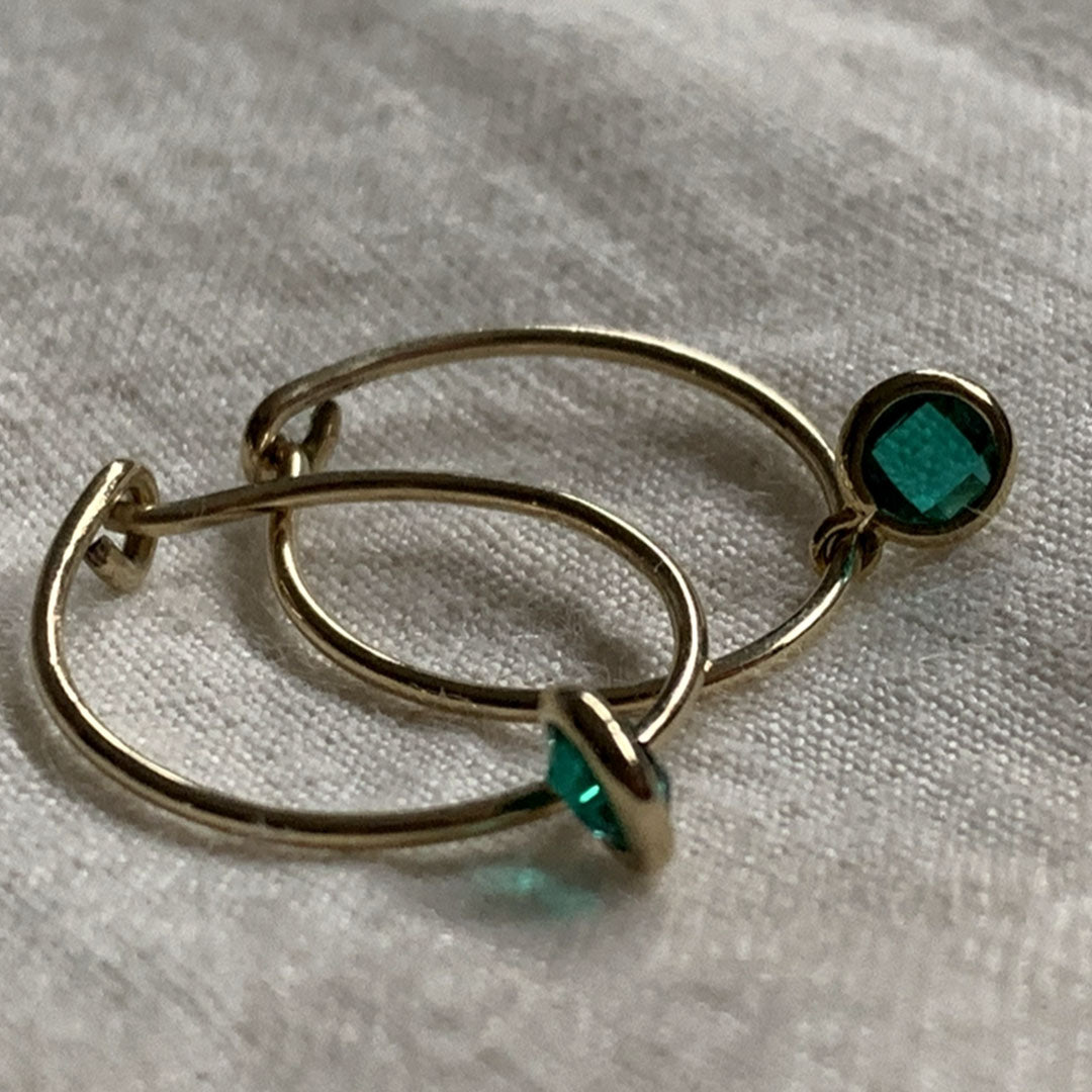 The Green Kaleidoscope Hoops