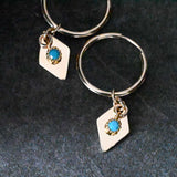Turquoise-Gold-Hoop-Earrings-Tuqriouse-Charm